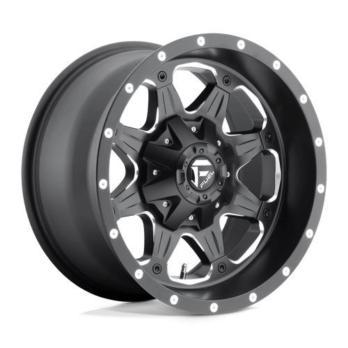 Fuel 1PC D53417909845 D534 17X9 6X135/5.5 MT-BLK-MIL -12MM - Truck Part Superstore