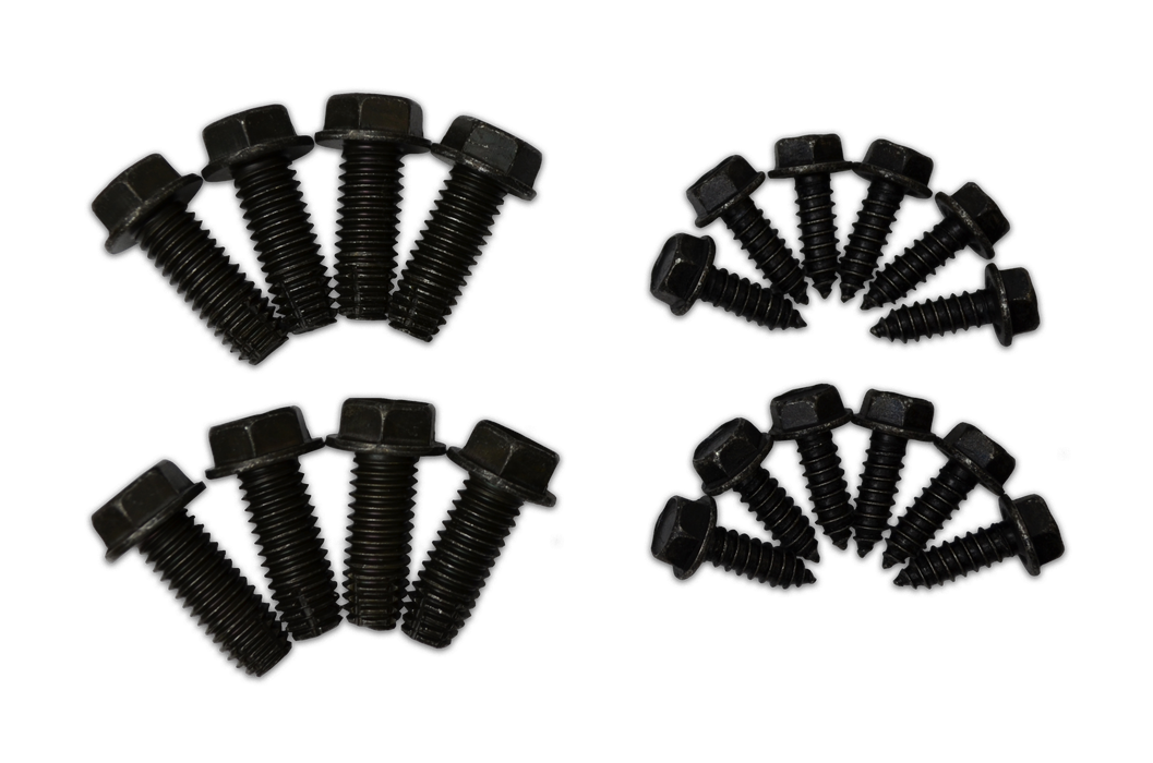 Owens Products BP01B Bolt Pack BP01B for Stone Guards / Full Length Installation / 20 Pieces / Black / Owens Products - Truck Part Superstore