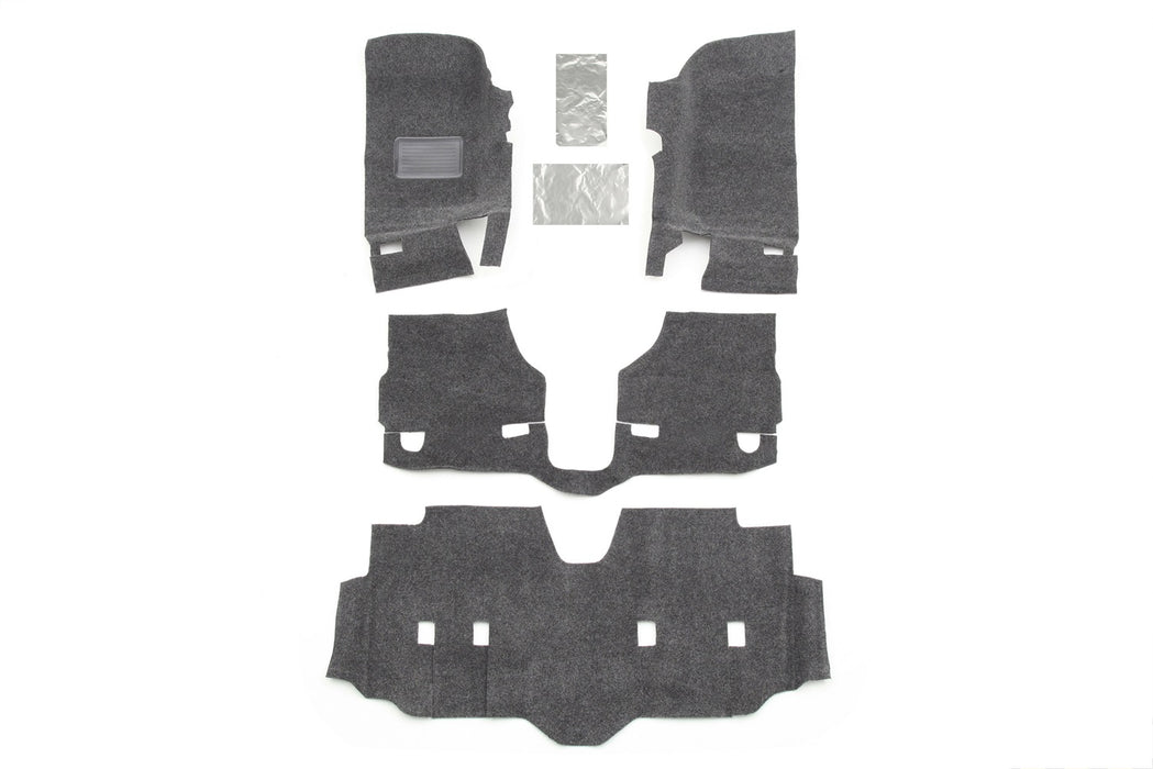 BedRug BRJK07F4 JEEP BEDRUG 07+JEEP JK UNLTD 4DR FRONT 4PC FLOOR KIT (INC HEAT SHIELDS) - Truck Part Superstore