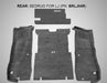 BedRug BRLJ04R JEEP BEDRUG 03-06 JEEP LJ UNLTD REAR 4PC CARGO KIT (INC TLGTE/TUB LINER) - Truck Part Superstore