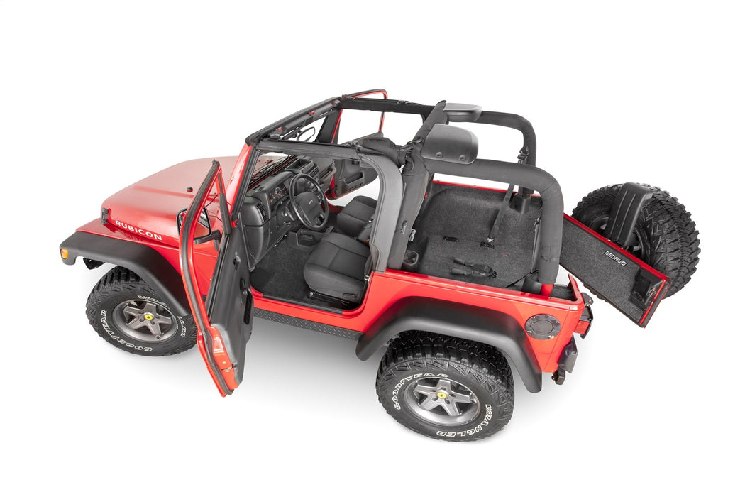 BedRug BRTJ97R JEEP BEDRUG 97-06 JEEP TJ REAR CARGO KIT (INCLUDES TAILGATE) - Truck Part Superstore