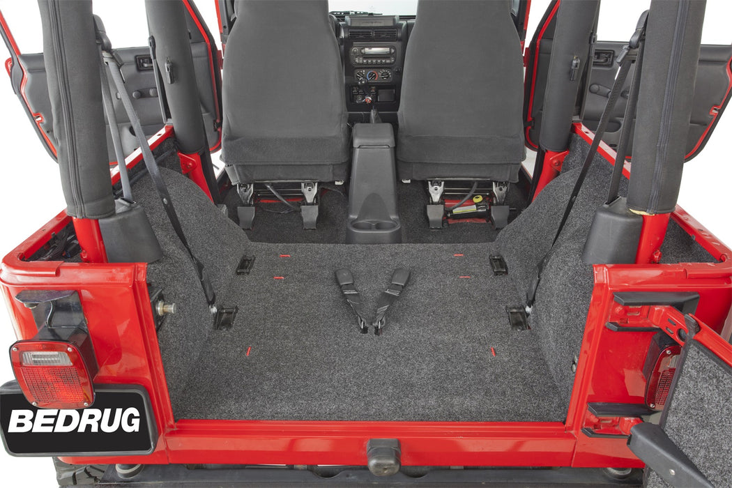BedRug BRTJ97R JEEP BEDRUG 97-06 JEEP TJ REAR CARGO KIT (INCLUDES TAILGATE) - Truck Part Superstore