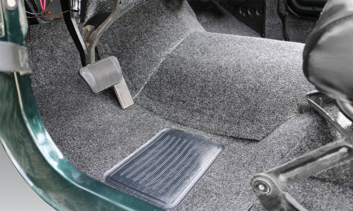 BedRug BRCYJ76F JEEP BEDRUG 76-95 JEEP CJ-7/YJ FRONT KIT 8PC FLOOR KIT (INCLUDES HEAT SHIELDS) - Truck Part Superstore