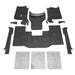 BedRug BRCYJ76F JEEP BEDRUG 76-95 JEEP CJ-7/YJ FRONT KIT 8PC FLOOR KIT (INCLUDES HEAT SHIELDS) - Truck Part Superstore