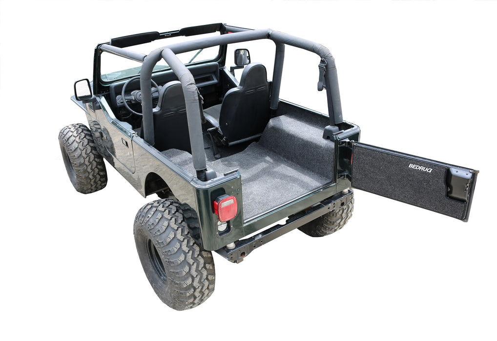 BedRug BRCJ76R JEEP BEDRUG 76-80 CJ-7 RR KIT W/GUSSETS 4PC FLOOR KIT (INC TLGTE/CARGO LNR) - Truck Part Superstore