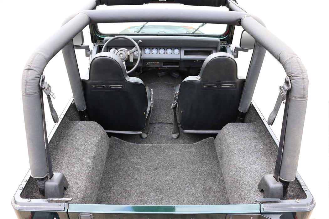 BedRug BRCJ81R JEEP BEDRUG 81-86 CJ-7 RR KIT W/O GUSSETS 4PC CARGO KIT (INC TLGTE/CARGO LNR) - Truck Part Superstore