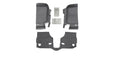 BedRug BTJK07F2 JEEP BEDTRED 07-10 JEEP JK 2DR FRONT 3PC FLOOR KIT (INCLUDES HEAT SHIELDS) - Truck Part Superstore