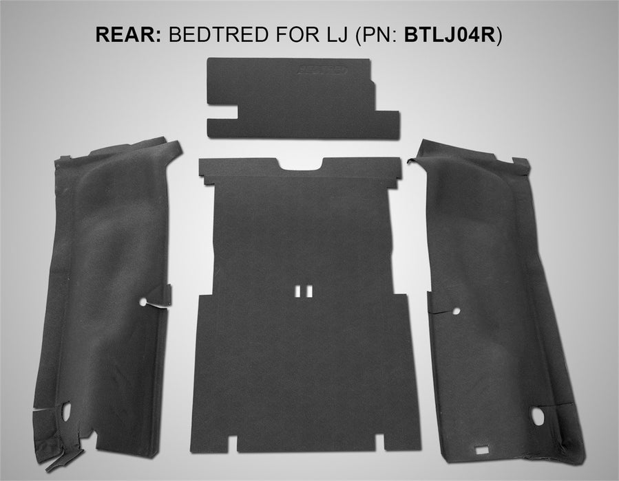 BedRug BTLJ04R JEEP BEDTRED 03-06 JEEP LJ UNLTD REAR 4PC CARGO KIT (INC TLGTE/TUB LINER) - Truck Part Superstore