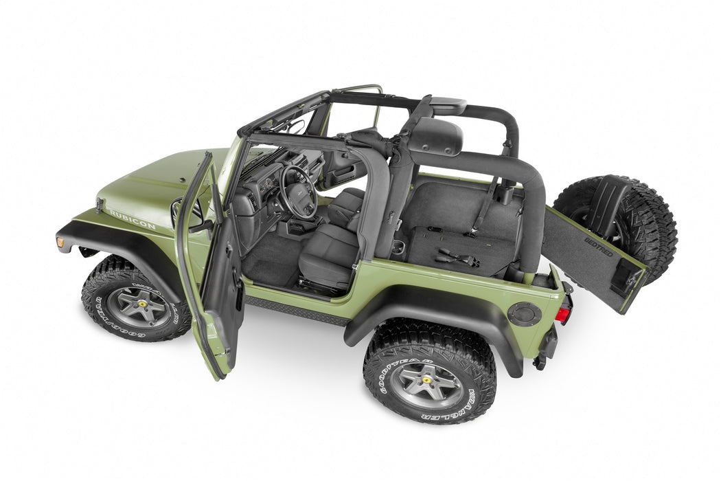 BedRug BTTJ97FNC JEEP BEDTRED 97-06 TJ/LJ FRNT 3PC FLR KIT (W/O CNTR CNSL)-HT SHLDS SPEC ORDR - Truck Part Superstore