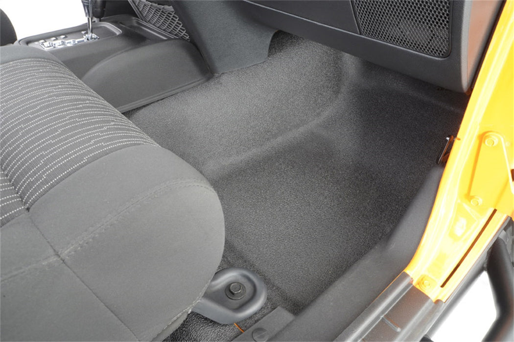 BedRug BTJK07F2 JEEP BEDTRED 07-10 JEEP JK 2DR FRONT 3PC FLOOR KIT (INCLUDES HEAT SHIELDS) - Truck Part Superstore