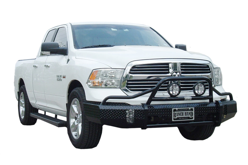 Ranch Hand BSD13HBL1 Summit BullNose Series Front Bumper; Retains Factory Tow Hook And Fog Lights; - Truck Part Superstore