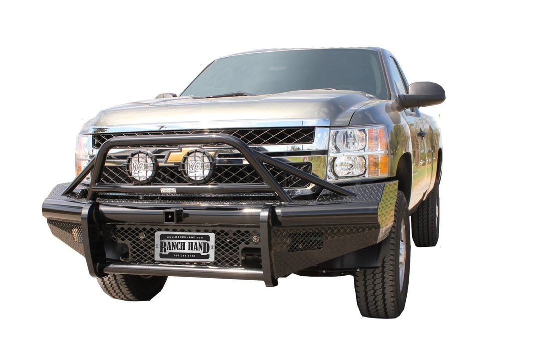 Ranch Hand BTC111BLR Legend BullNose Series Front Bumper; Retains Factory Tow Hook And Fog Lights; - Truck Part Superstore
