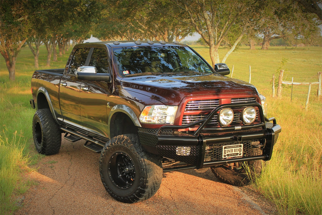 Ranch Hand BTD101BLRS Legend BullNose Series Front Bumper; Retains Factory Tow Hook And Fog Lights; - Truck Part Superstore