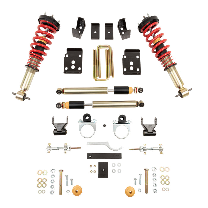 Belltech 1000SPAC Complete Kit Inc. Damping/Height Adjustable Front Coilovers - Truck Part Superstore