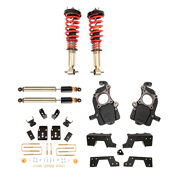 Belltech 1008SPAC Complete Kit Inc. Damping/Height Adjustable Front Coilovers - Truck Part Superstore