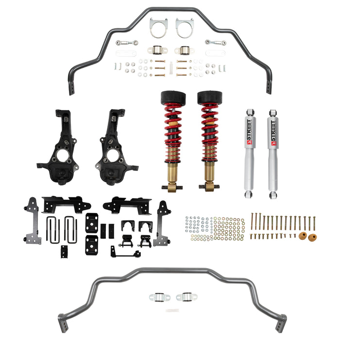Belltech 1040HK Complete Kit Inc. Height Adjustable Front Coilovers & Rear Sway Bar - Truck Part Superstore