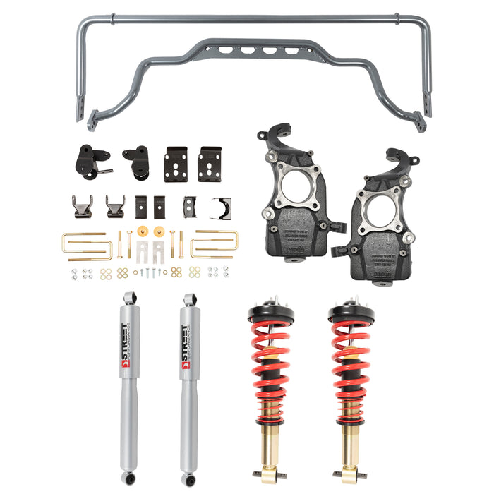 Belltech 1051HK Complete Kit Inc. Height Adjustable Front Coilovers & Anti-Swaybar Set - Truck Part Superstore