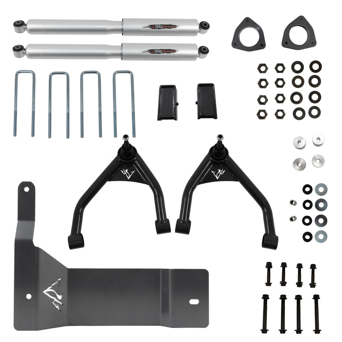 Belltech 150200BK 4" Lift Kit Inc. Rear Trail Performance Shocks Only - Truck Part Superstore