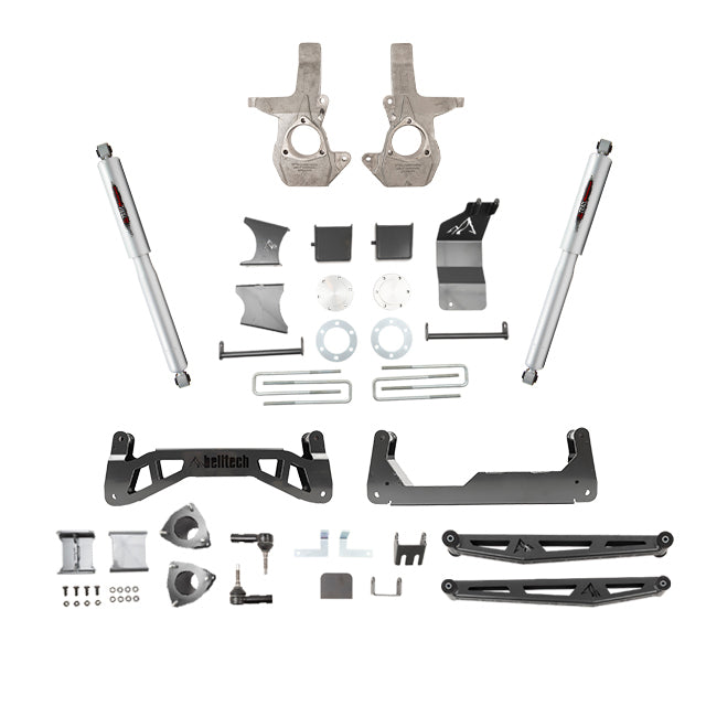 Belltech 150201BK 7" Lift Kit Inc. Rear Trail Performance Shocks Only - Truck Part Superstore