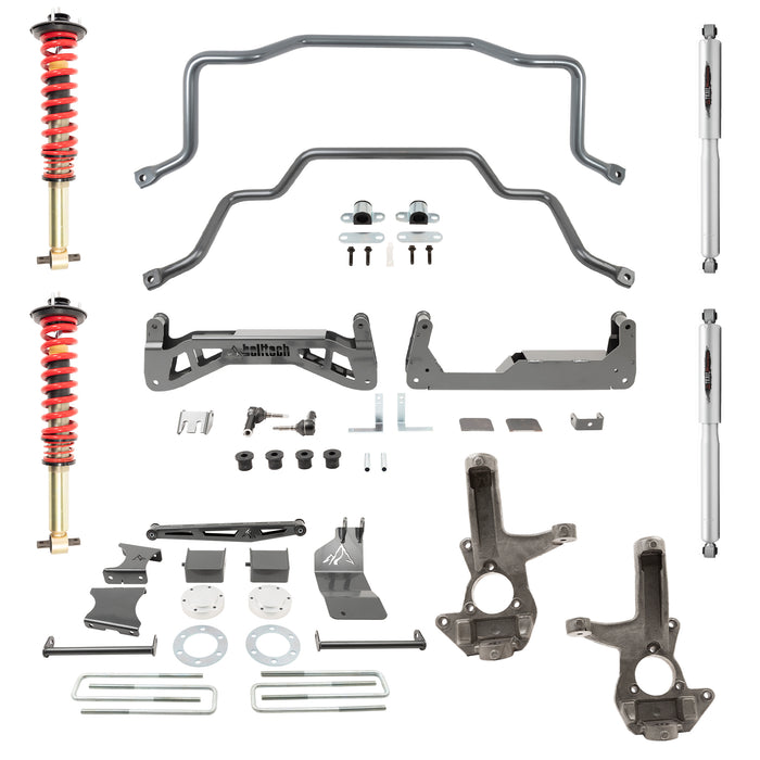 Belltech 150203HK 7-9" Lift Kit Inc. Front and Rear Trail Performance Coilovers/Shocks - Truck Part Superstore