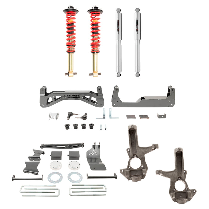 Belltech 150203TPC 7-9" Lift Kit Inc. Front and Rear Trail Performance Coilovers/Shocks - Truck Part Superstore