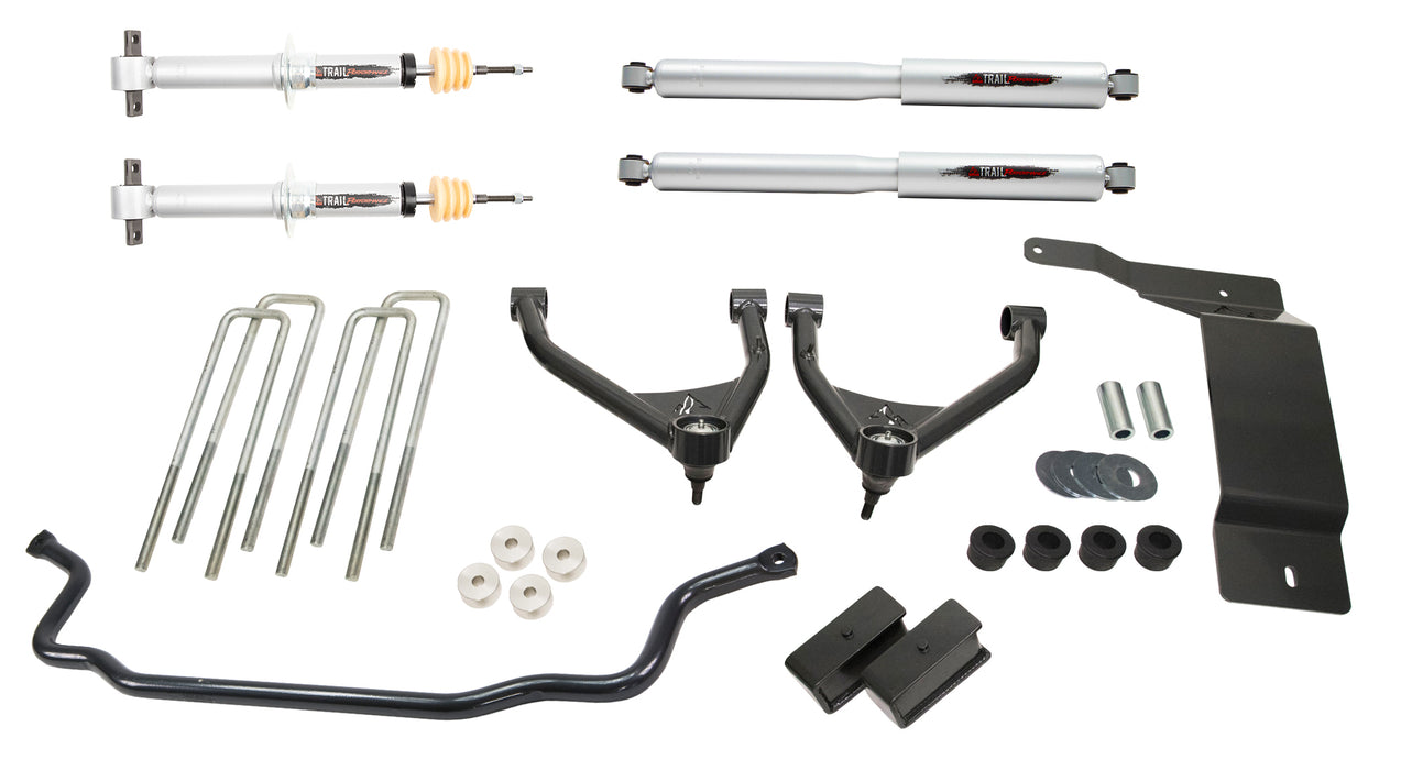 Belltech 150207TPS 4" Lift Kit Inc. Front and Rear Trail Performance Struts/Shocks - Truck Part Superstore