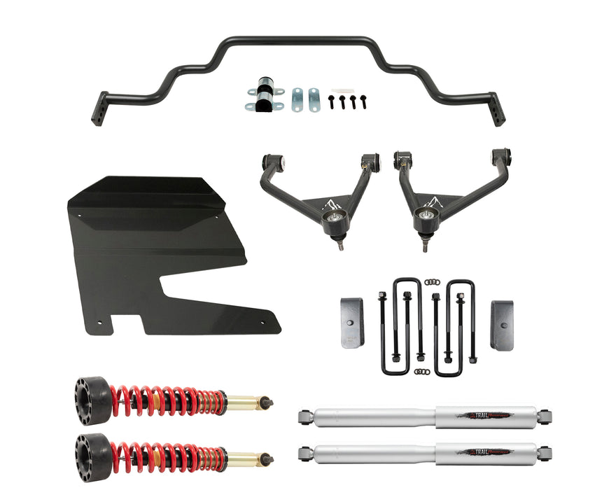 Belltech 150212HK 4" Lift Kit Inc. Front and Rear Trail Performance Coilovers/Shocks - Truck Part Superstore