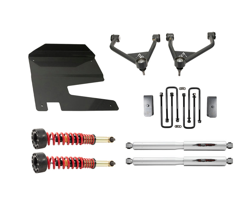 Belltech 150212TPC 4" Lift Kit Inc. Front and Rear Trail Performance Coilovers/Shocks - Truck Part Superstore