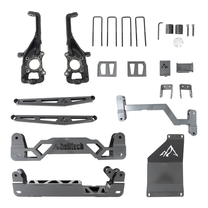 Belltech 152501BK 6" Lift Kit Inc. Rear Trail Performance Shocks Only - Truck Part Superstore