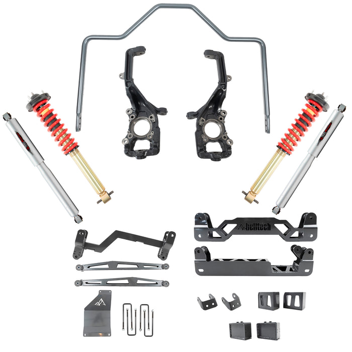 Belltech 152501HK 6"-7" Lift Kit Inc. Front and Rear Trail Performance Coilovers/Shocks - Truck Part Superstore