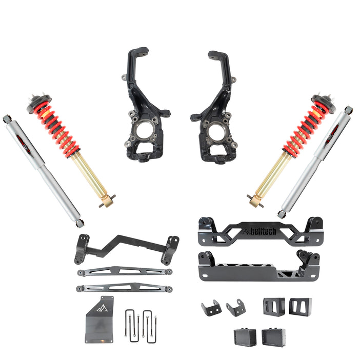 Belltech 152501TPC 6"-7" Lift Kit Inc. Front and Rear Trail Performance Coilovers/Shocks - Truck Part Superstore