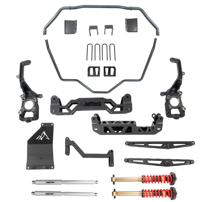 Belltech 152510HK 5-7" Lift Kit Inc. Front and Rear Trail Performance Coilovers/Shocks - Truck Part Superstore