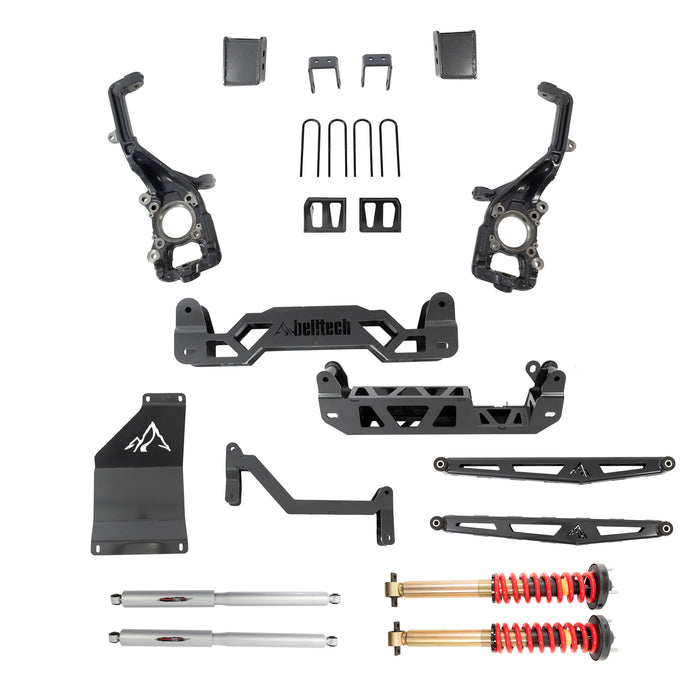Belltech 152510TPC 5-7" Lift Kit Inc. Front and Rear Trail Performance Coilovers/Shocks - Truck Part Superstore
