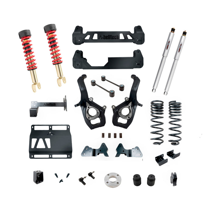 Belltech 153712HK 6"-8" Lift Kit Inc. Front and Rear Trail Performance Coilovers/Shocks - Truck Part Superstore