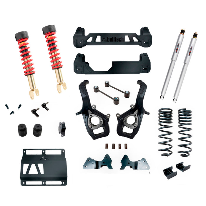 Belltech 153713TPC 6-9" Lift Kit Inc. Front and Rear Trail Performance Coilovers/Shocks - Truck Part Superstore
