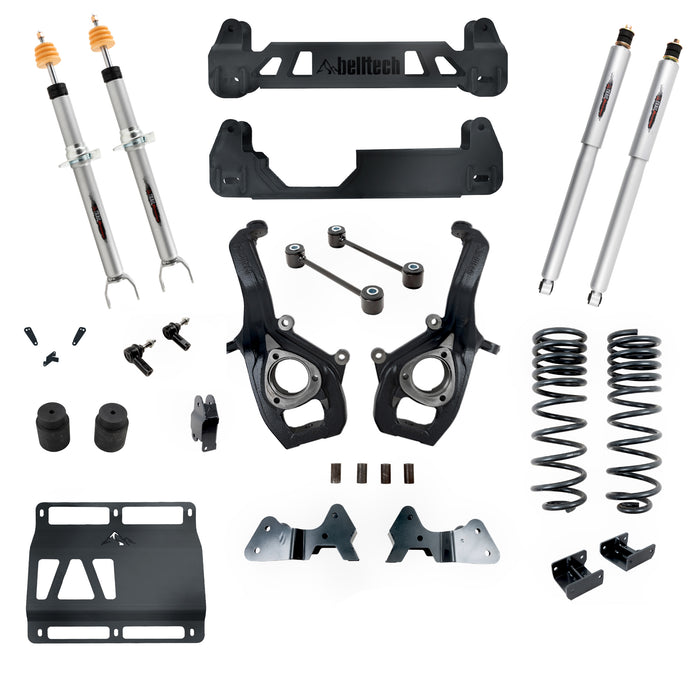 Belltech 153713TP 6-9" Lift Kit Inc. Front and Rear Trail Performance Struts/Shocks - Truck Part Superstore