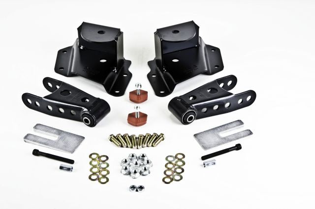 Belltech 6511 3" Drop Leaf Spring Shackle & Hanger Kit (Front Hanger/Rear Shackle) - Truck Part Superstore