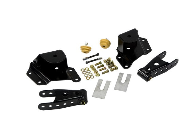 Belltech 6512 4" Drop Leaf Spring Shackle & Hanger Kit (Front Hanger/Rear Shackle) - Truck Part Superstore