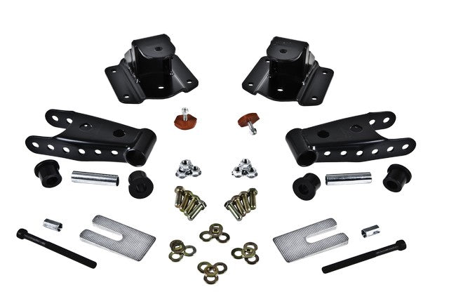 Belltech 6594 4" Drop Leaf Spring Shackle & Hanger Kit (Front Hanger/Rear Shackle) - Truck Part Superstore
