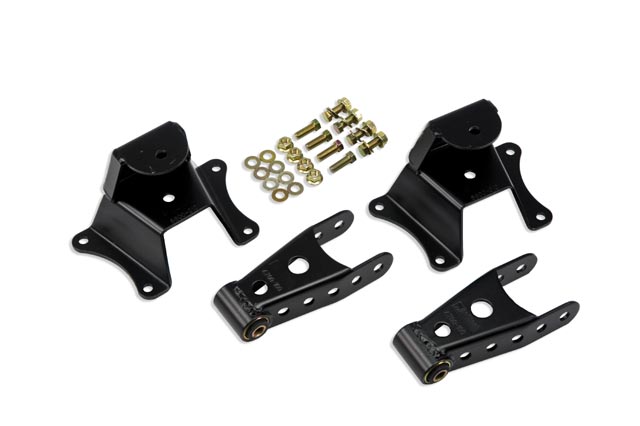 Belltech 6800 4" Drop Leaf Spring Shackle & Hanger Kit (Front Hanger/Rear Shackle) - Truck Part Superstore