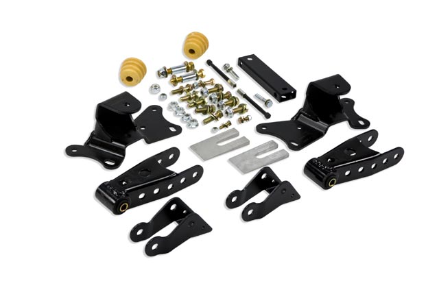 Belltech 6905 4" Drop Leaf Spring Shackle & Hanger Kit (Front Hanger/Rear Shackle) - Truck Part Superstore
