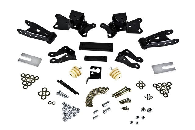Belltech 6907 4" Drop Leaf Spring Shackle & Hanger Kit (Front Hanger/Rear Shackle) - Truck Part Superstore