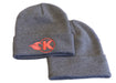 Kooks Custom Headers HT-100609-00 Kooks Grey K-Flame Logo Beanie - Truck Part Superstore