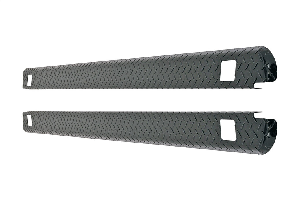 Dee Zee DZ11987B Black-Tread Wrap Side Bed Caps; w/Stake Holes; Sold In Pairs; - Truck Part Superstore