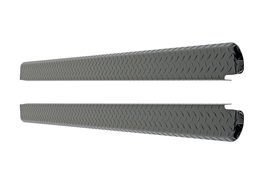 Dee Zee DZ11984B Black-Tread Wrap Side Bed Caps; w/o Stake Holes; Sold In Pairs; - Truck Part Superstore