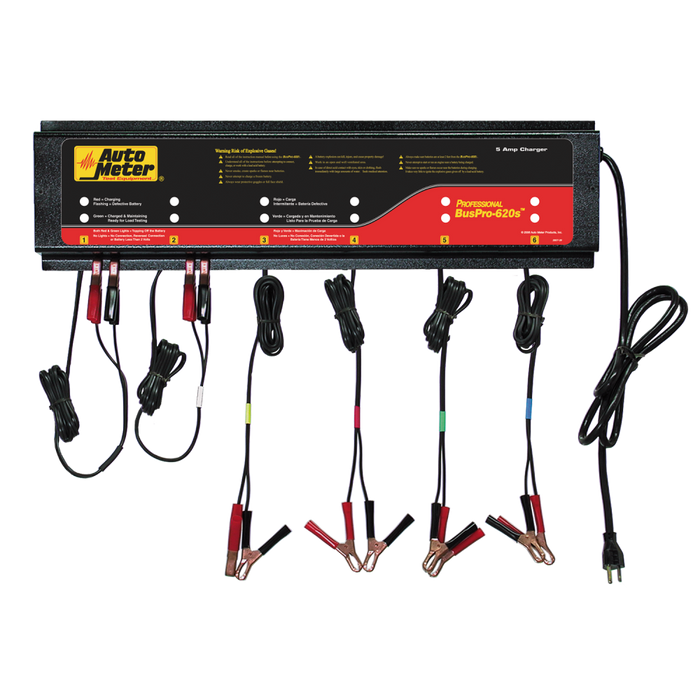 AutoMeter BUSPRO-620S BUSPRO-620S; Smart Battery Charger-6 Channel; 230v 5 amp - Truck Part Superstore