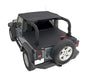 Bushwacker 15235 TrailArmor™ Twill Flat Back Soft Top; Black; - Truck Part Superstore