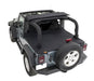 Bushwacker 15235 TrailArmor™ Twill Flat Back Soft Top; Black; - Truck Part Superstore