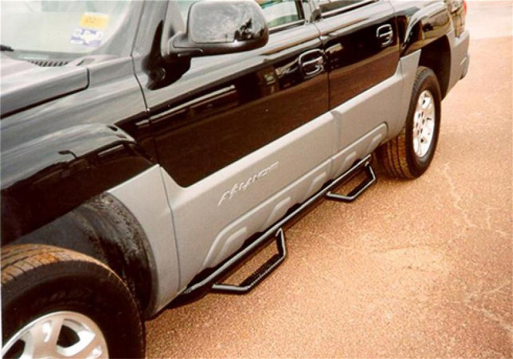 N-Fab C0268A-TX Nerf Step-W2W w/o Bed Acs (2 Stps)-02-06 Avalanche w/Cladding-TX Blk - Truck Part Superstore