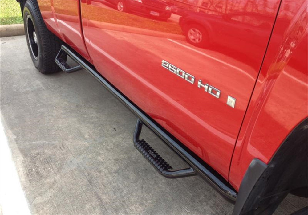 N-Fab D0989RC-4 Nerf Step-W2W w/BedAcs(2Stps)-09-18(19-21Clc)Ram1500/10-18 25/3500 8ft.Reg-GlBlk - Truck Part Superstore